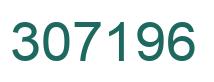 Number 307196 green image