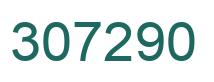 Number 307290 green image
