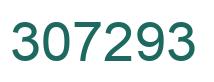 Number 307293 green image