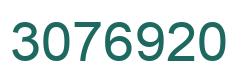 Número 3076920 imagen verde