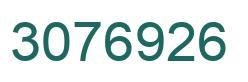 Number 3076926 green image