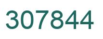 Number 307844 green image