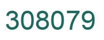 Number 308079 green image
