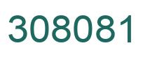 Number 308081 green image