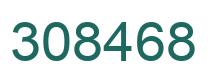 Number 308468 green image