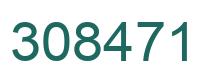 Number 308471 green image