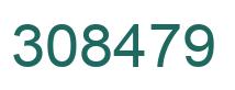 Number 308479 green image
