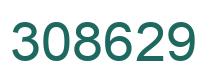 Number 308629 green image