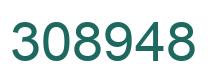 Number 308948 green image