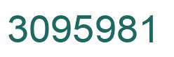 Number 3095981 green image