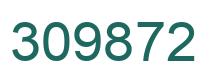 Number 309872 green image