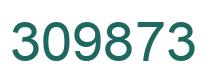 Number 309873 green image