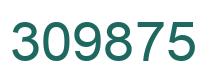 Number 309875 green image