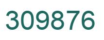 Number 309876 green image