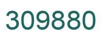 Number 309880 green image
