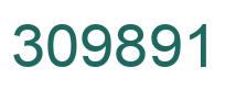 Number 309891 green image