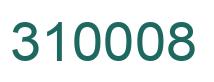 Number 310008 green image
