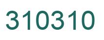 Number 310310 green image