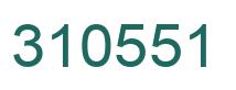 Number 310551 green image