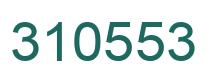 Number 310553 green image