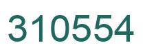 Number 310554 green image