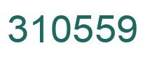 Number 310559 green image