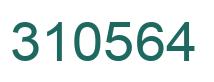 Number 310564 green image