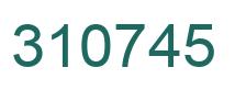 Number 310745 green image