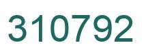 Number 310792 green image