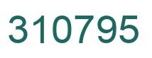Number 310795 green image