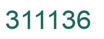 Number 311136 green image