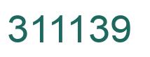 Number 311139 green image
