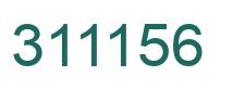 Number 311156 green image
