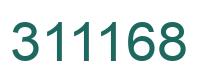 Number 311168 green image