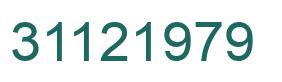 Número 31121979 imagen verde