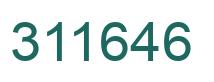 Number 311646 green image
