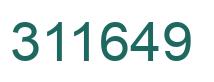 Number 311649 green image