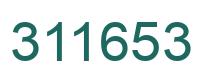 Number 311653 green image