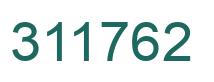Number 311762 green image