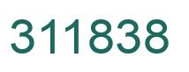 Number 311838 green image