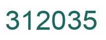 Number 312035 green image