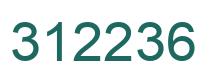Number 312236 green image