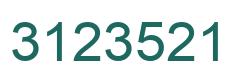 Número 3123521 imagen verde