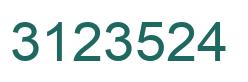 Número 3123524 imagen verde