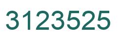 Número 3123525 imagen verde