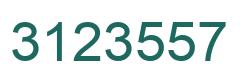 Number 3123557 green image