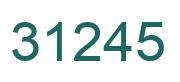 Número 31245 imagen verde