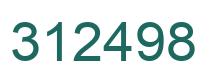 Number 312498 green image