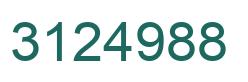 Number 3124988 green image