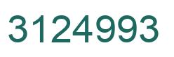 Number 3124993 green image